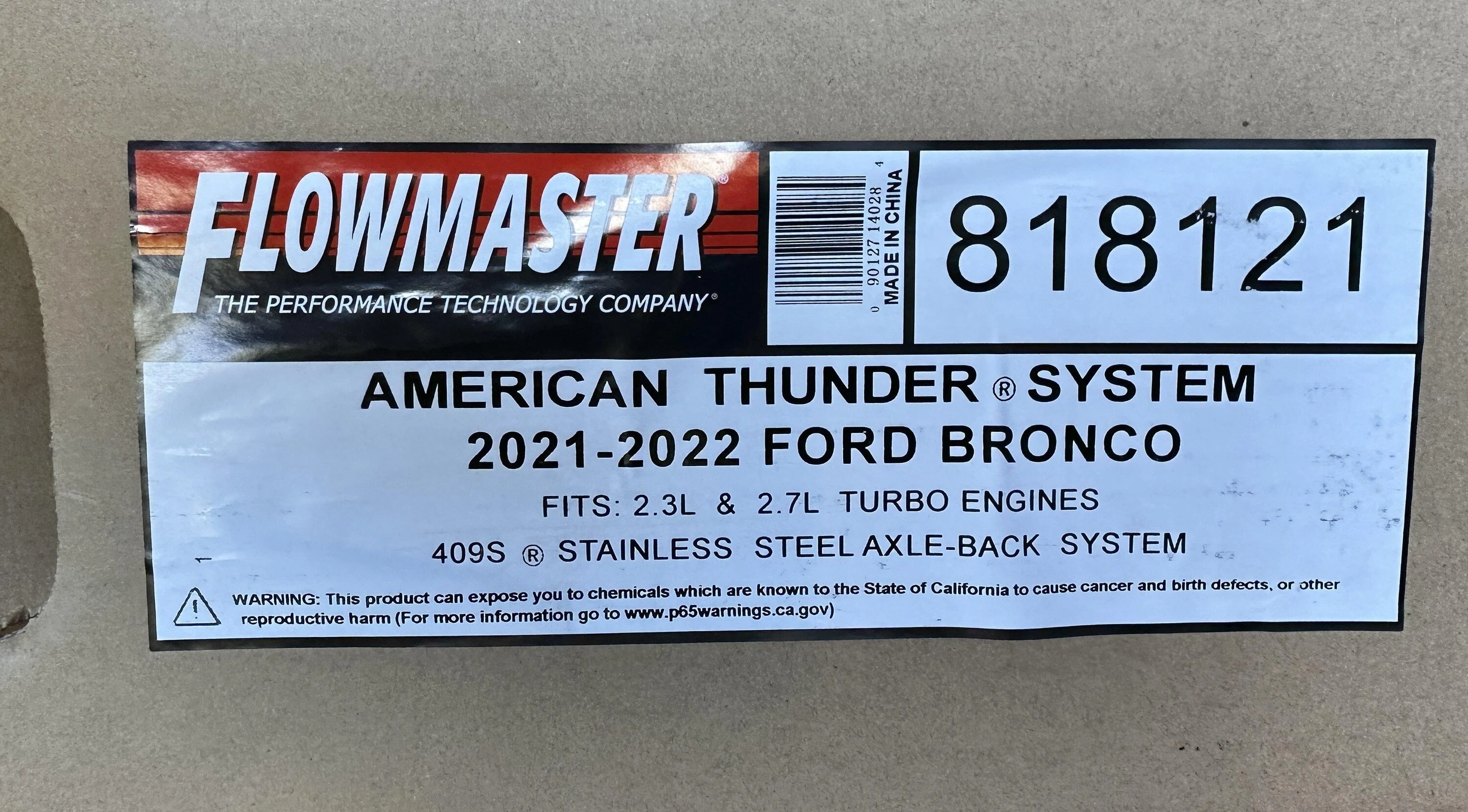 Ford Bronco Flowmaster Exhaust $275 8A7B78AD-9933-4C06-8C14-1879A398B89A