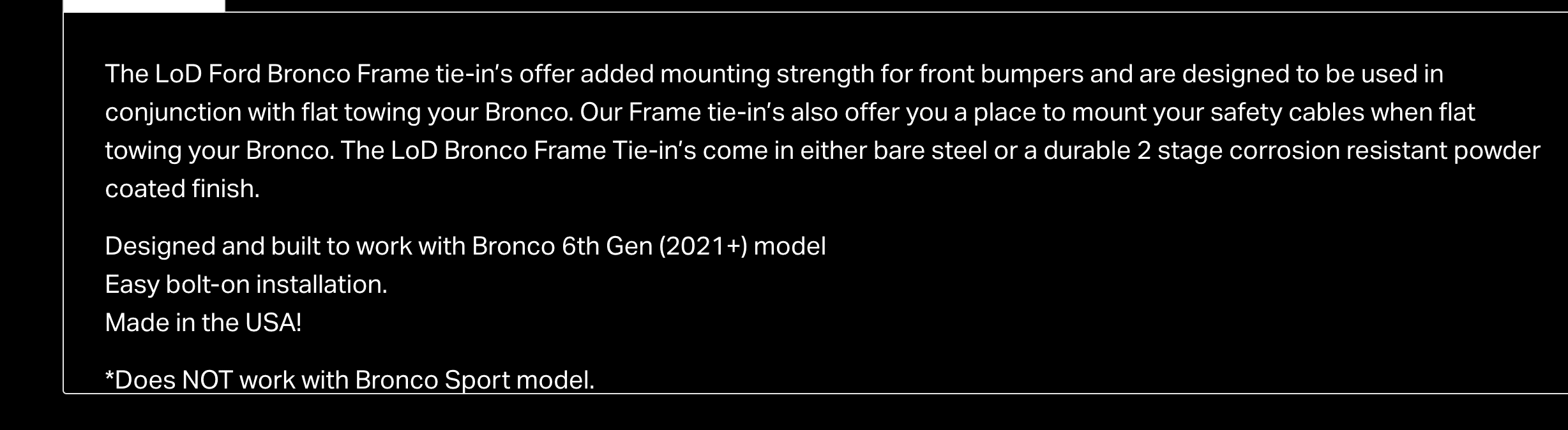 Ford Bronco Damage while using winch on improperly installed Rough Country High Mount Screen Shot 2023-04-25 at 1.03.53 PM