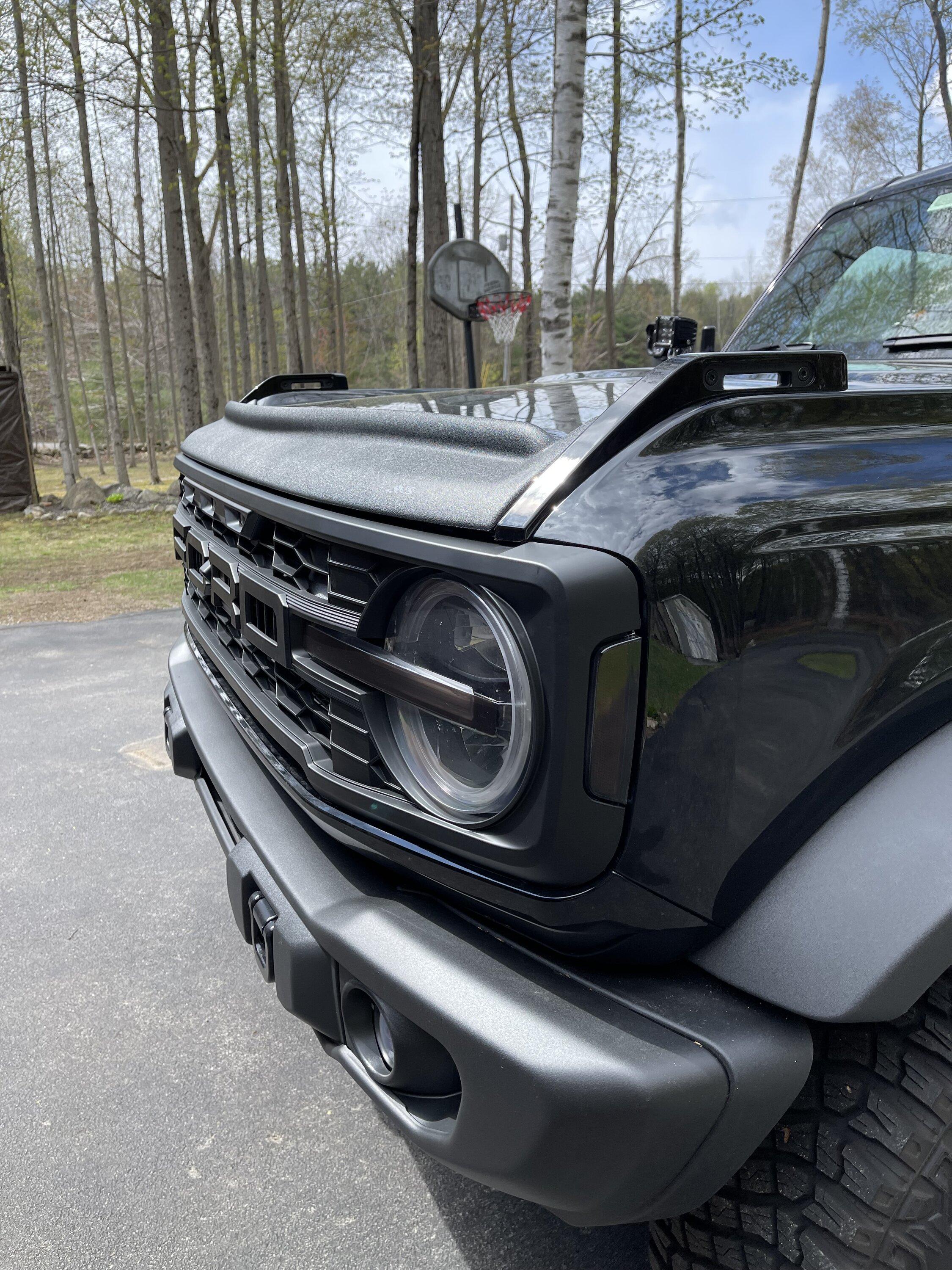 Ford Bronco Installed IAG I-Line Raptor Style Grille on 2023 BadSquatch IMG_4457