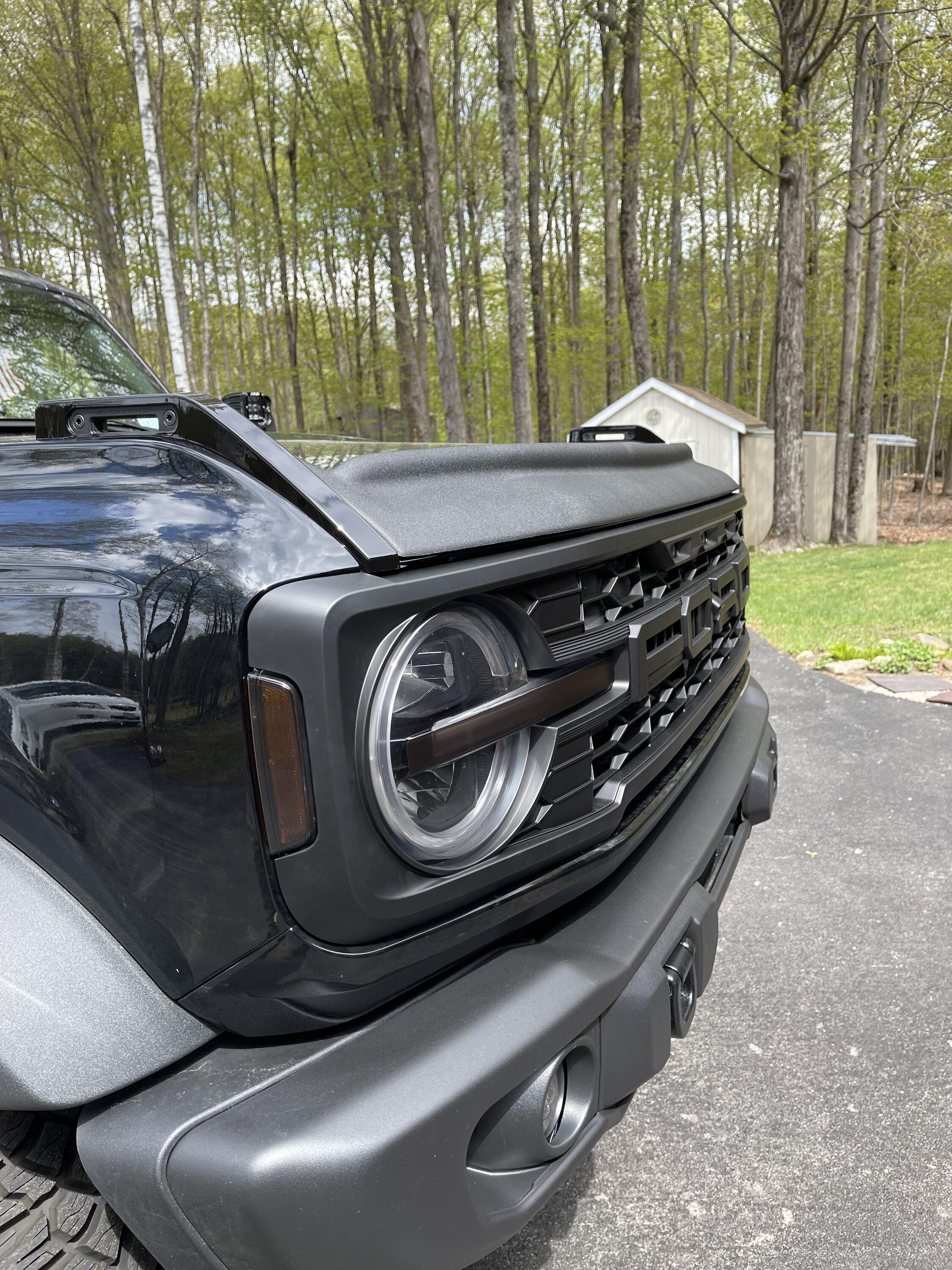 Ford Bronco Installed IAG I-Line Raptor Style Grille on 2023 BadSquatch IMG_4458