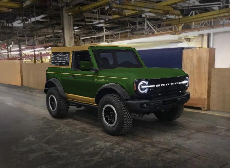 Ford Bronco Bronco 2 Door preview renderings (with white top) 269165CE-9DC9-4C7D-829F-3D5F62B0E0DB