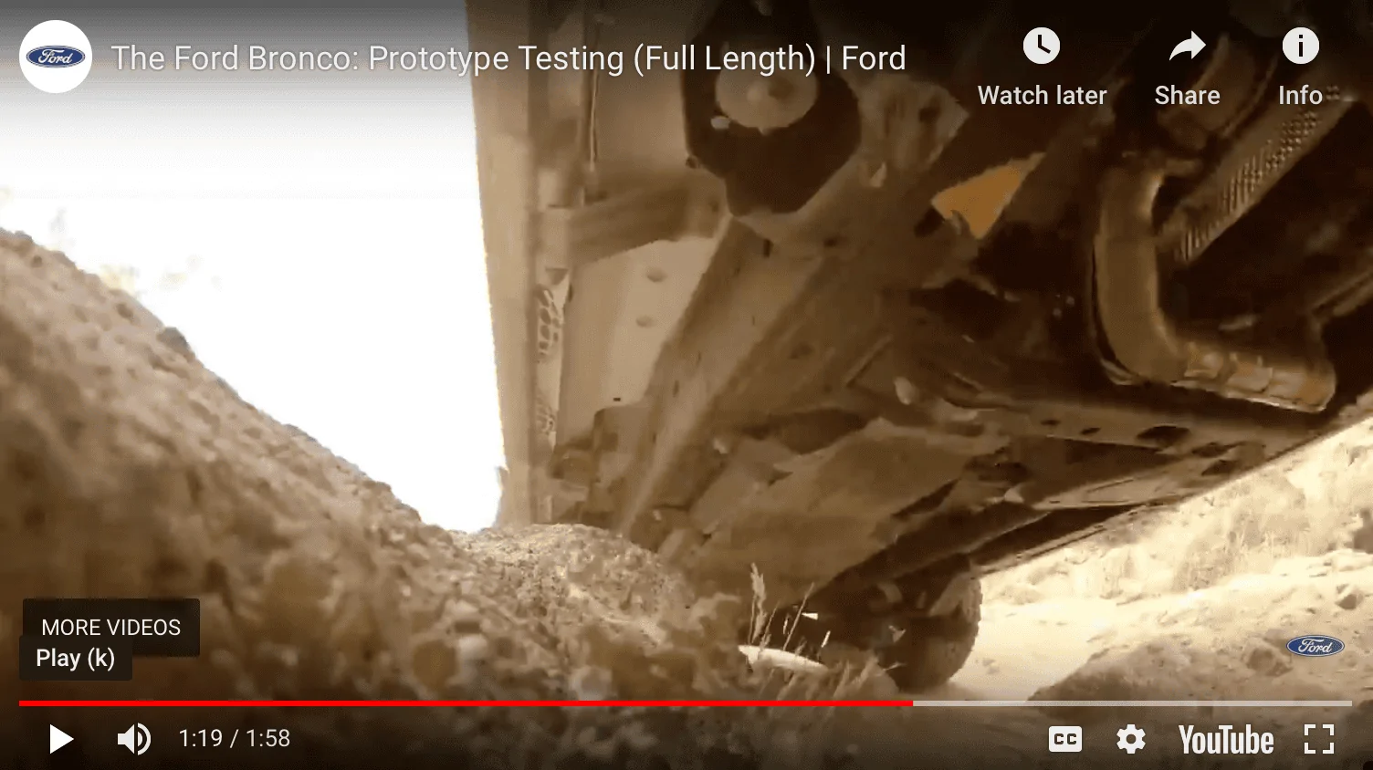 Ford Bronco Let's overanalyze the mule undercarriage Screen Shot 2020-03-30 at 4.52.50 PM