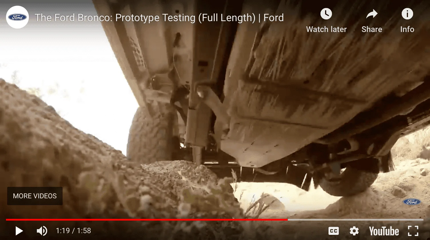 Ford Bronco Let's overanalyze the mule undercarriage Screen Shot 2020-03-30 at 4.55.03 PM