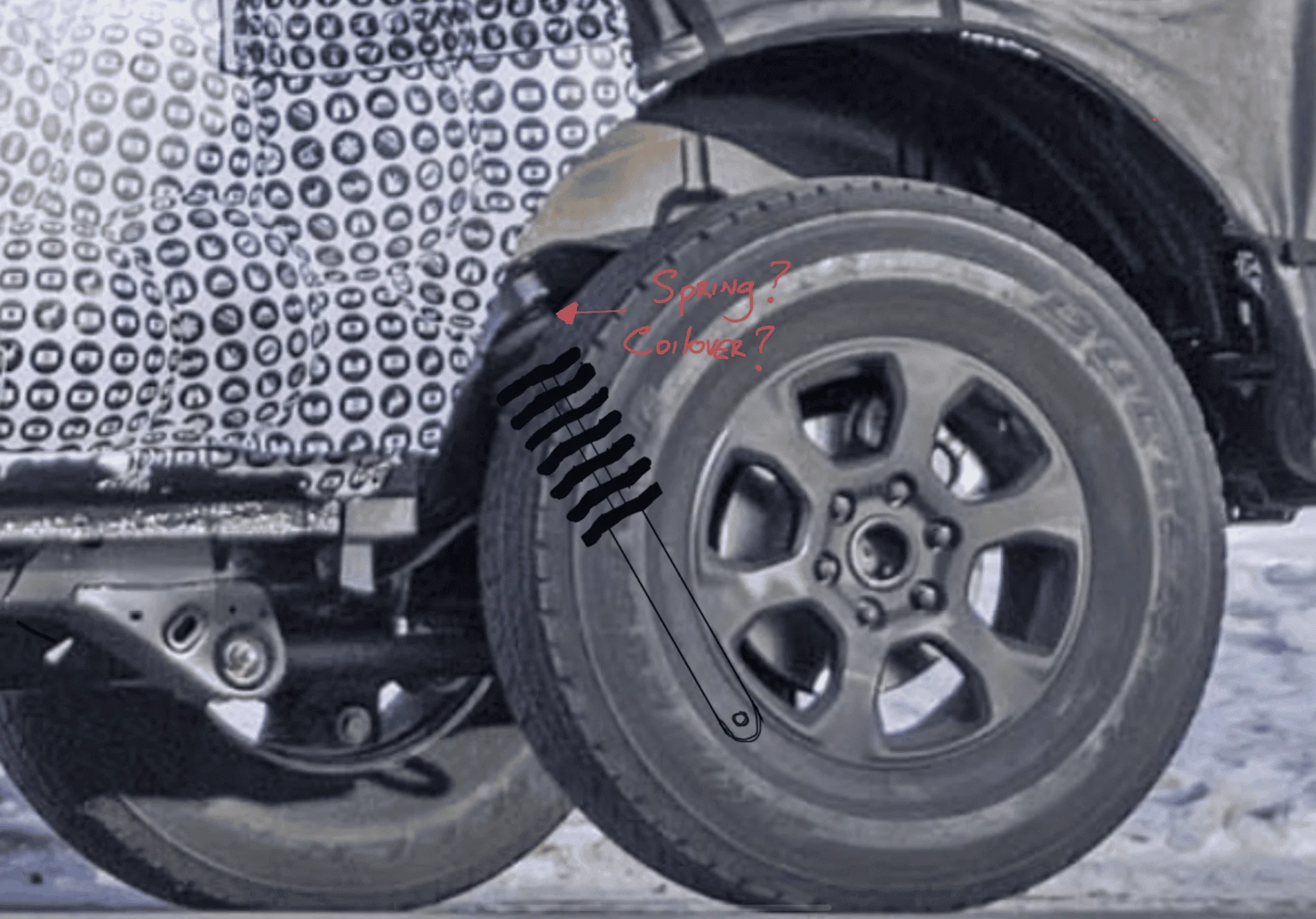 Ford Bronco Let's overanalyze the mule undercarriage AEB13CBA-B152-4252-8246-7E6ED9559BC1