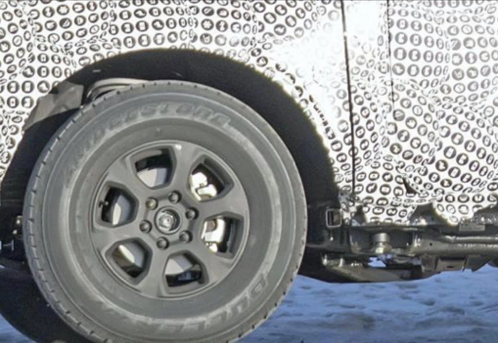 Ford Bronco Let's overanalyze the mule undercarriage 12CB6A63-916E-4E03-8AC5-D12BF26AD8EB