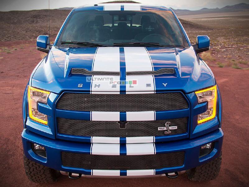 Ford Bronco Striping & Decal Packages you'd like offered Decal-Sticker-Vinyl-Body-Racing-Stripe-Kit-Compatible-with-Ford-F150-SVT-Raptor-Shelbywhite
