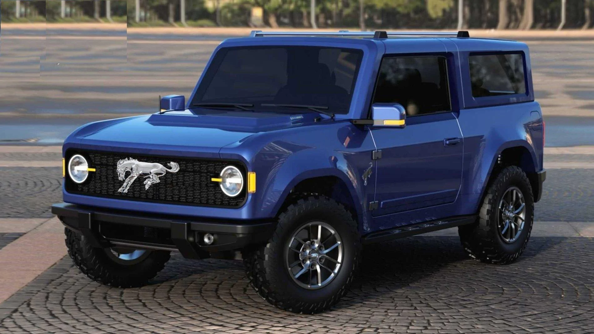 Ford Bronco 2021 Ford Bronco Will Offer Three Grille Options 2020-ford-bronco-rendering-lead-imag