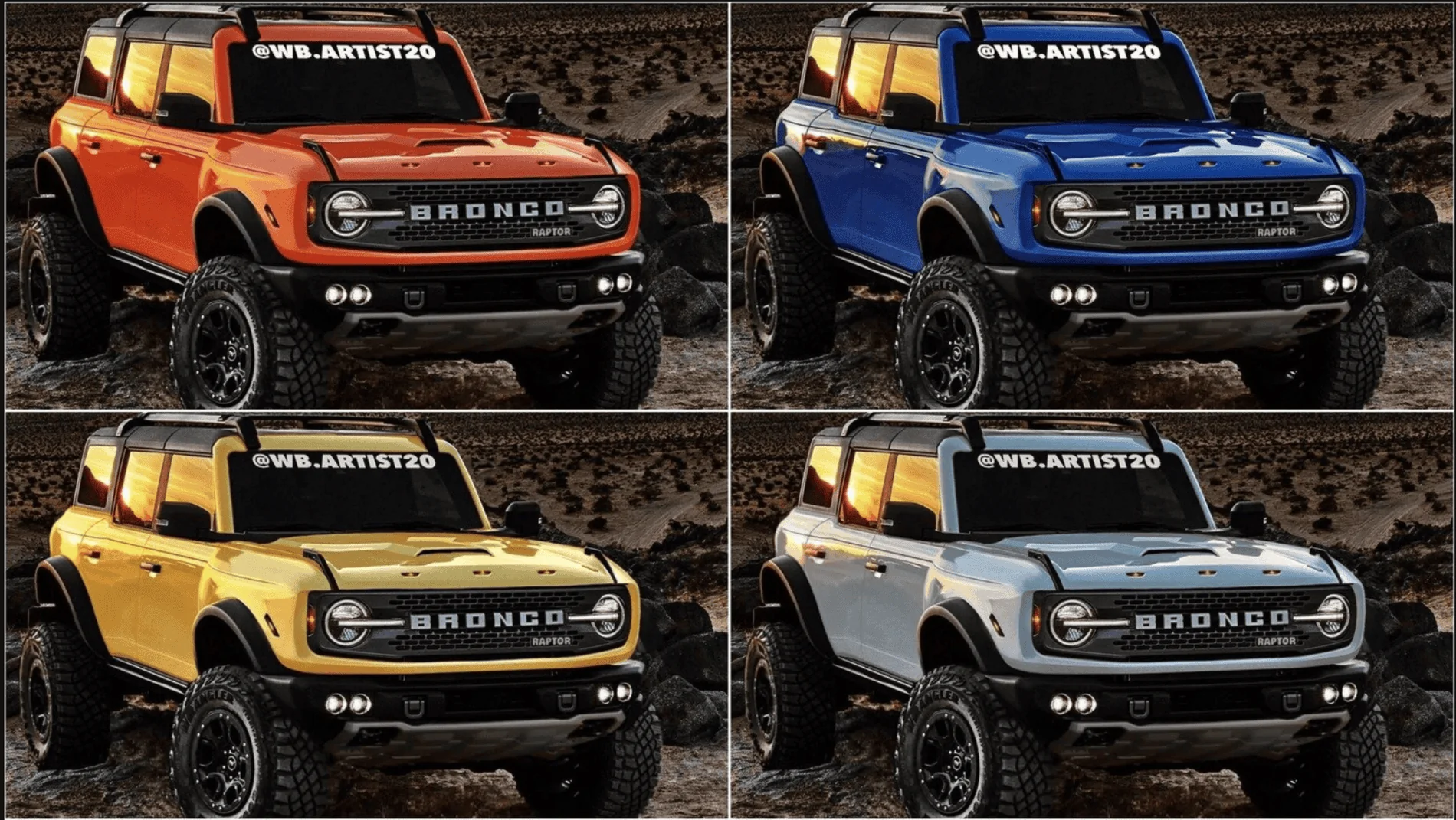 Ford Bronco (VIDEO) Multiple Bronco Warthogs on the road with closeups [TFL] Screen Shot 2020-10-18 at 9.41.53 PM