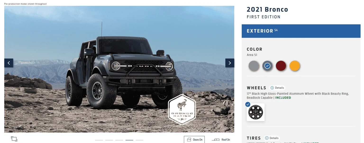 Ford Bronco 200 Factory-Backed Accessories 1603226033932