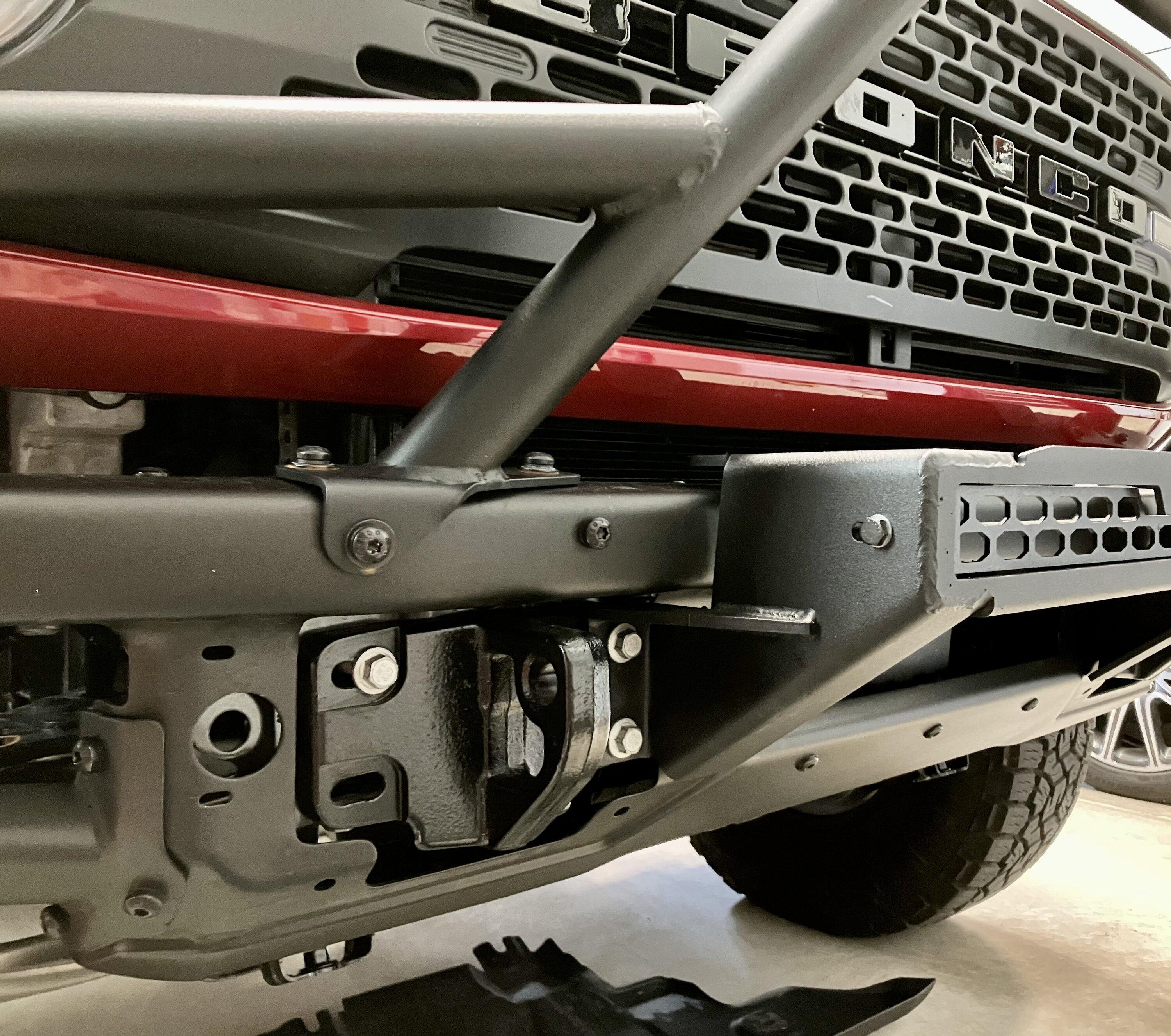 Ford Bronco Damage while using winch on improperly installed Rough Country High Mount 23B4B1F2-2DEF-4486-A65D-5F758B38C917