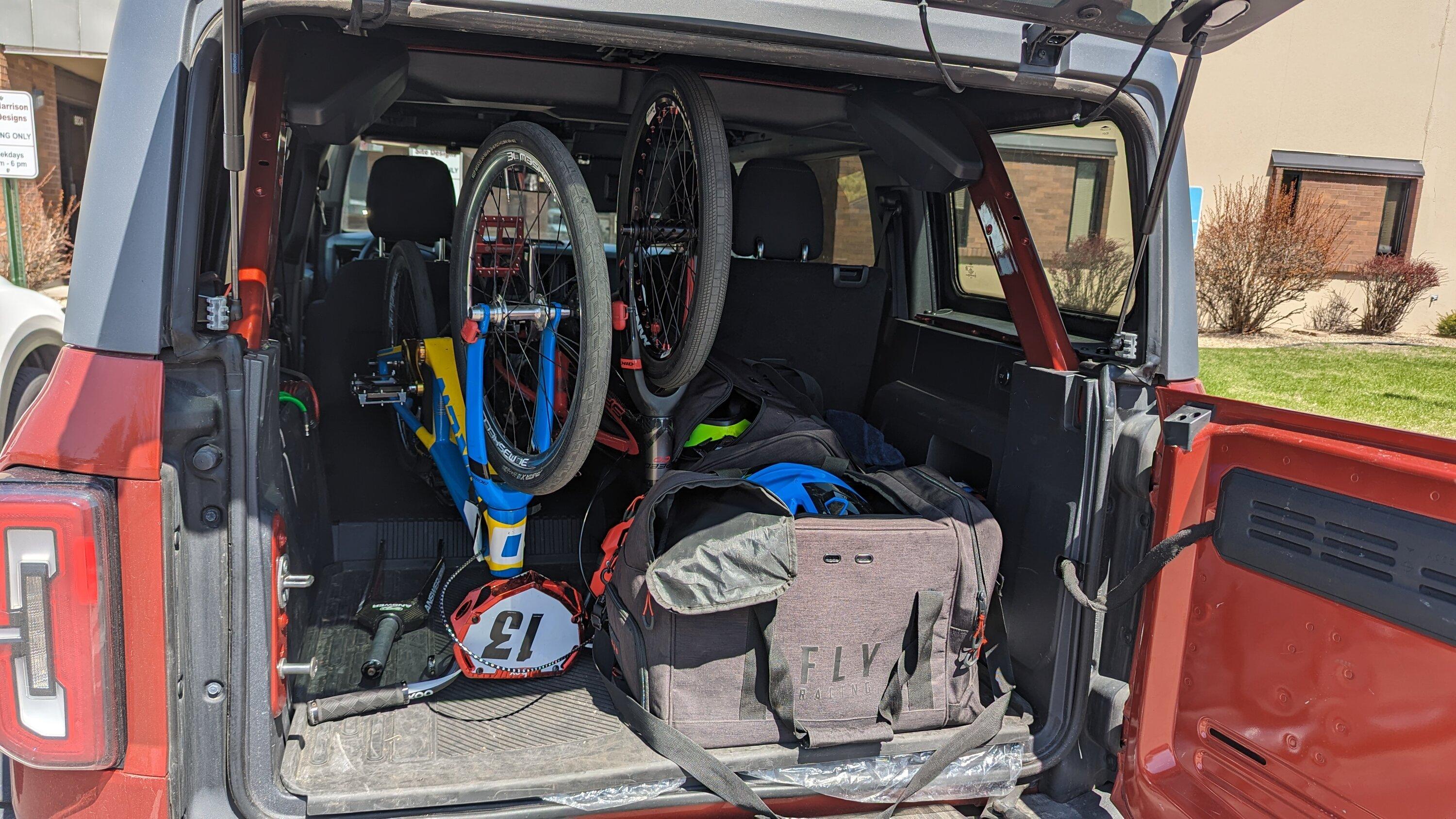 Ford Bronco Bike Rack that clears without an extension? broncobikes