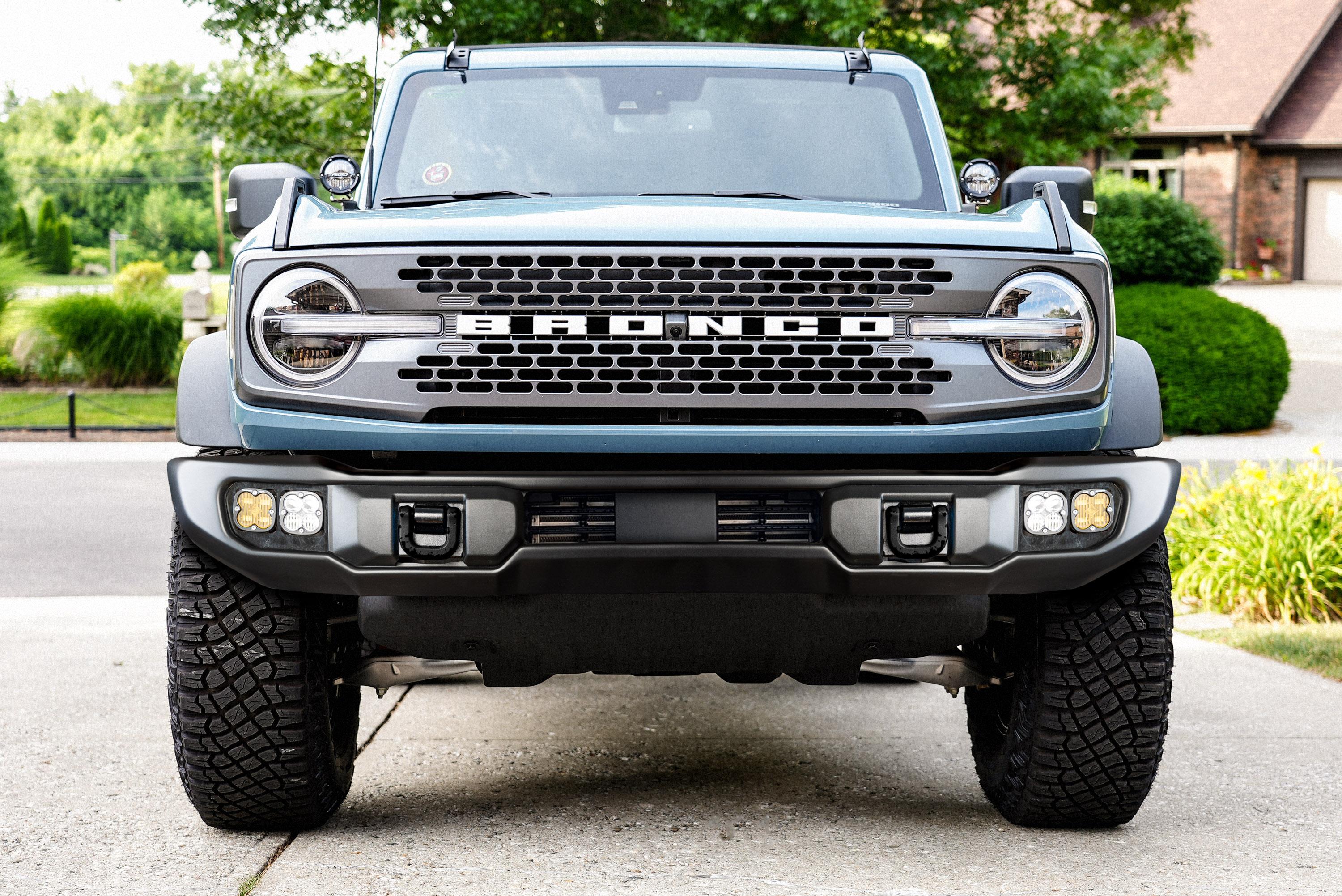 Ford Bronco New Product Announcement - Capable Bumper Premium Adjustable DUAL Fog Mounts / Kits for Baja Designs & Rigid Ford Bronco Capable Bumper Baja Fo