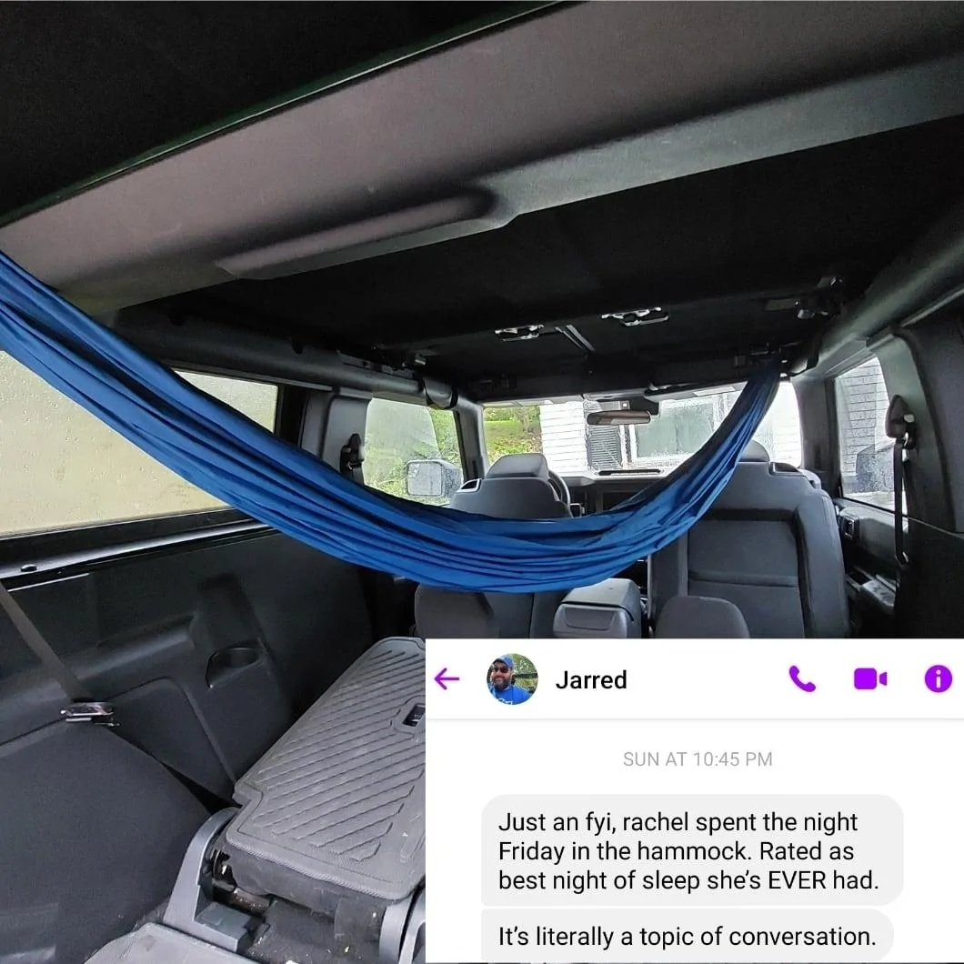 Ford Bronco Hammock inside your Bronco IMG_20230417_074021_846