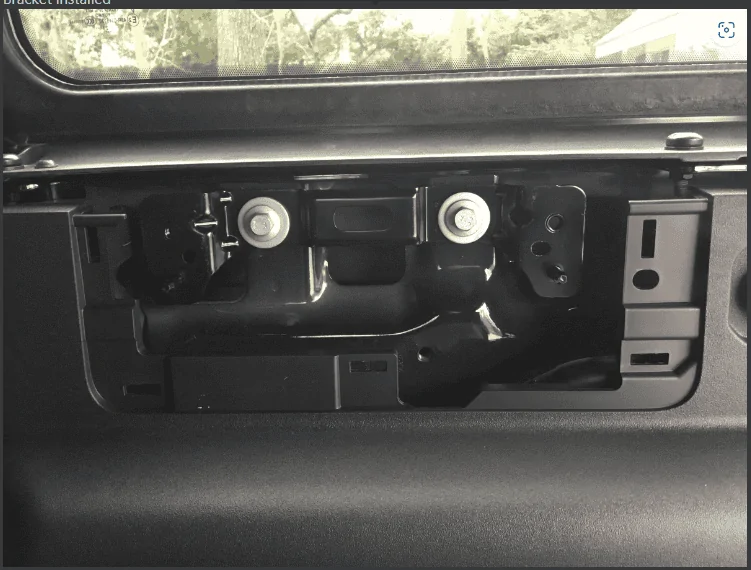 Ford Bronco Soft Top Users - Is the black cargo area bracket actually needed? 1682621209439