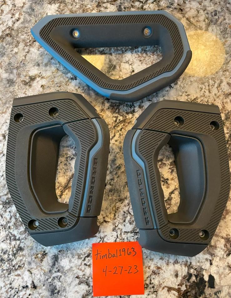 Ford Bronco WTS: Blue Grab Handles blue-handles