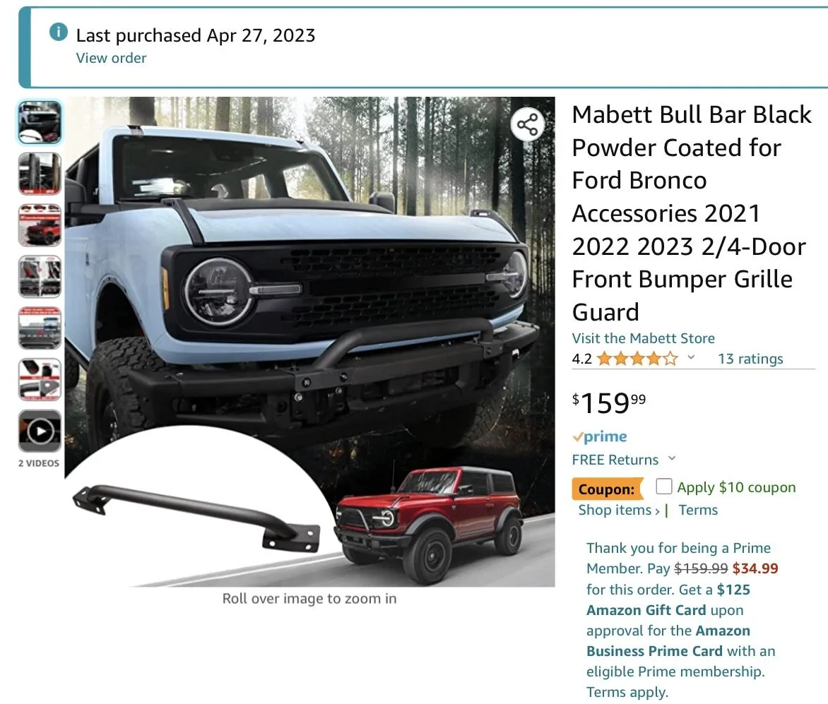 Ford Bronco What's wrong with me? It's not even here and I'm shopping accessories 86E818EB-B6ED-4D1D-A5CE-85DB849BA538