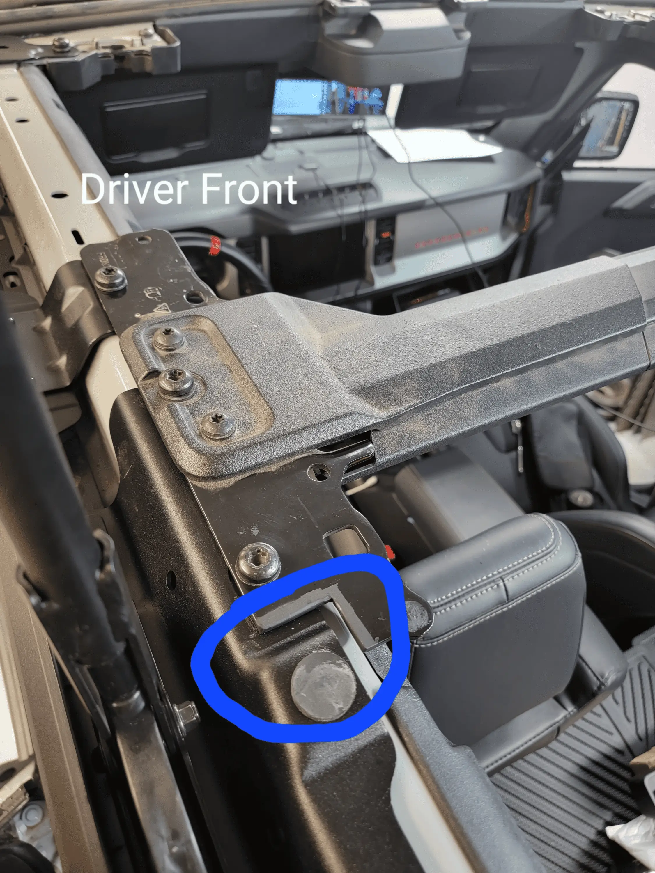 Ford Bronco Bestop Skyrider Soft Top (and Bestop Trektop) installed on Bronco Raptor w/ minimal modifications required 20230428_200416