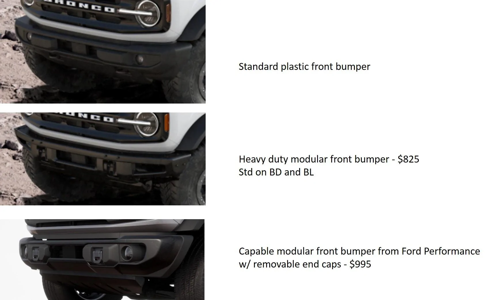 Ford Bronco Capable Bumper Shackle Removal bronco-bumpers