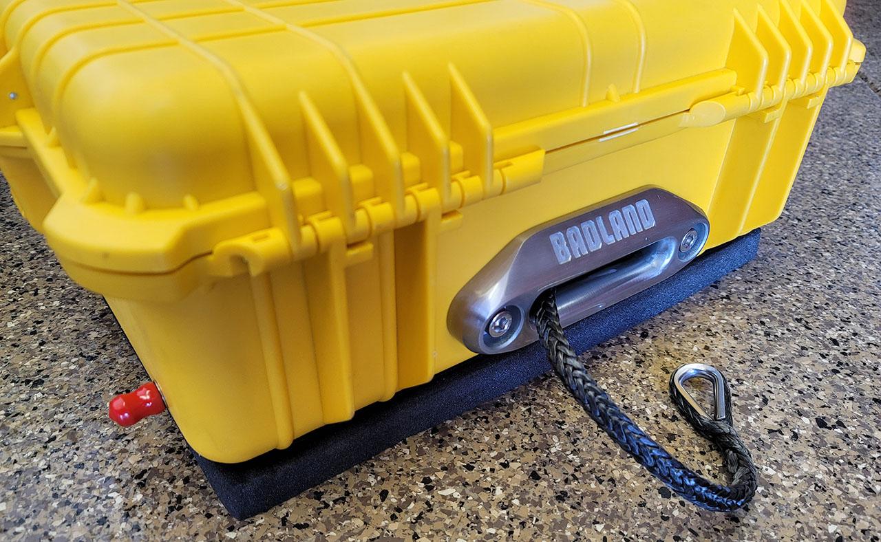 Ford Bronco My portable "winch in a box" (better than nothing) creation 1