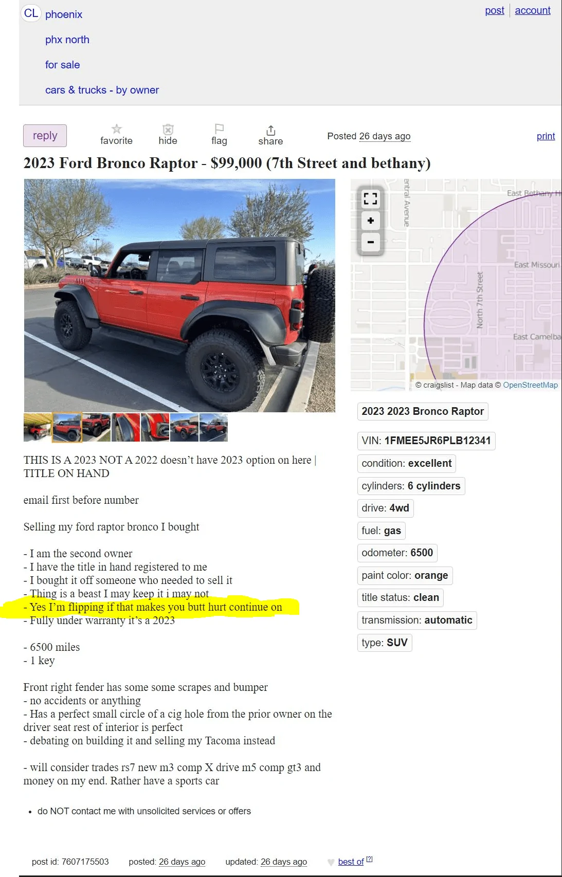Ford Bronco Help: I purchased a factory stolen Bronco Raptor and had no idea 1683059457166