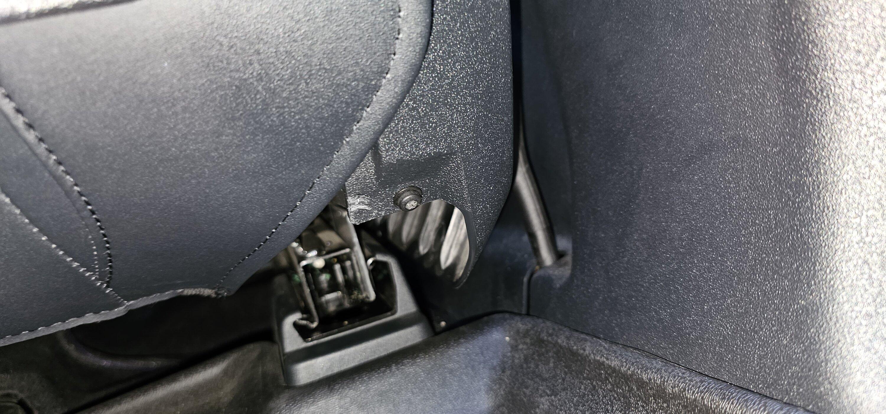 Ford Bronco Removing side plastics from drivers seat. 20230503_062537