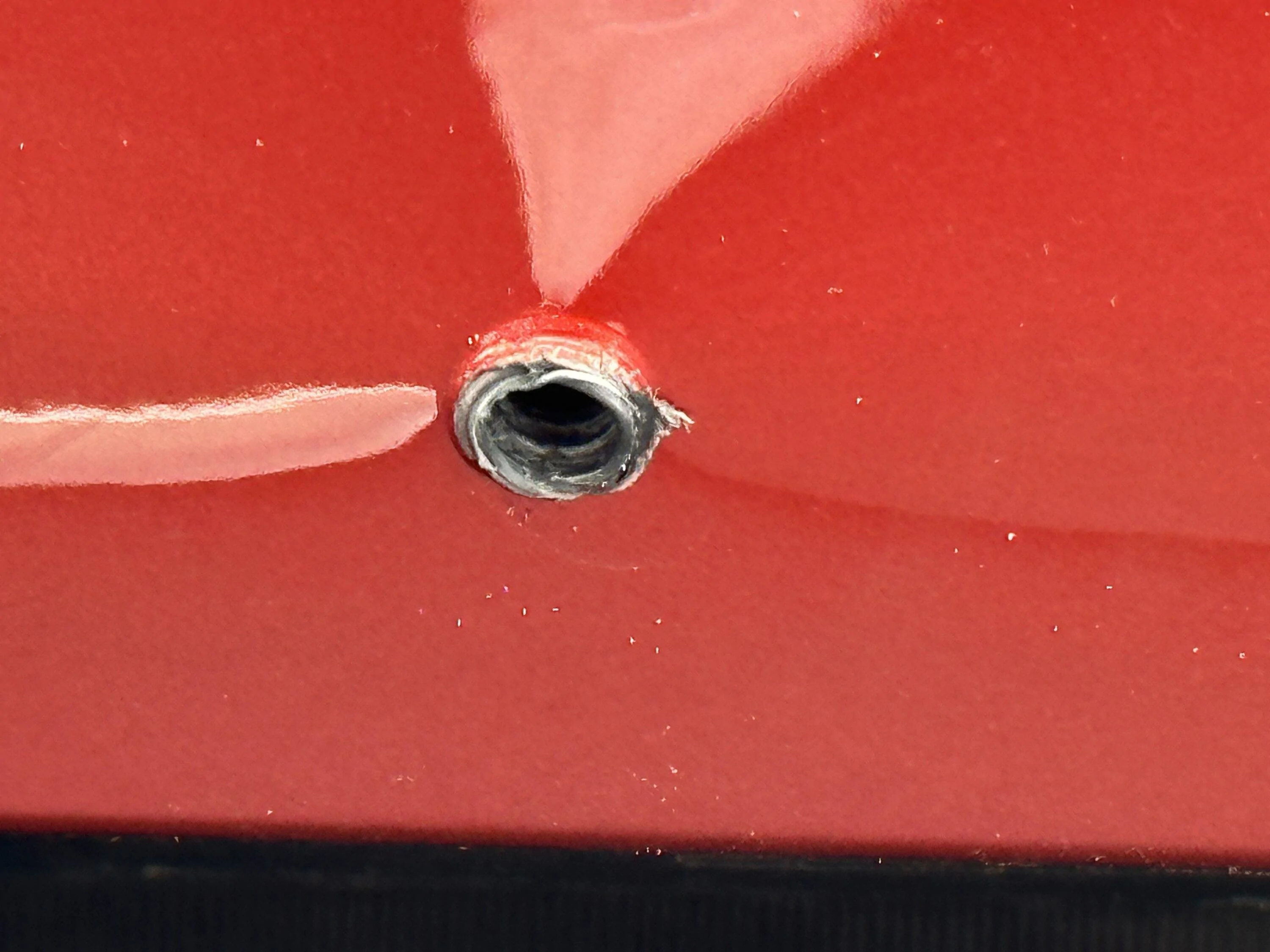 Ford Bronco License plate hole repair IMG_3672