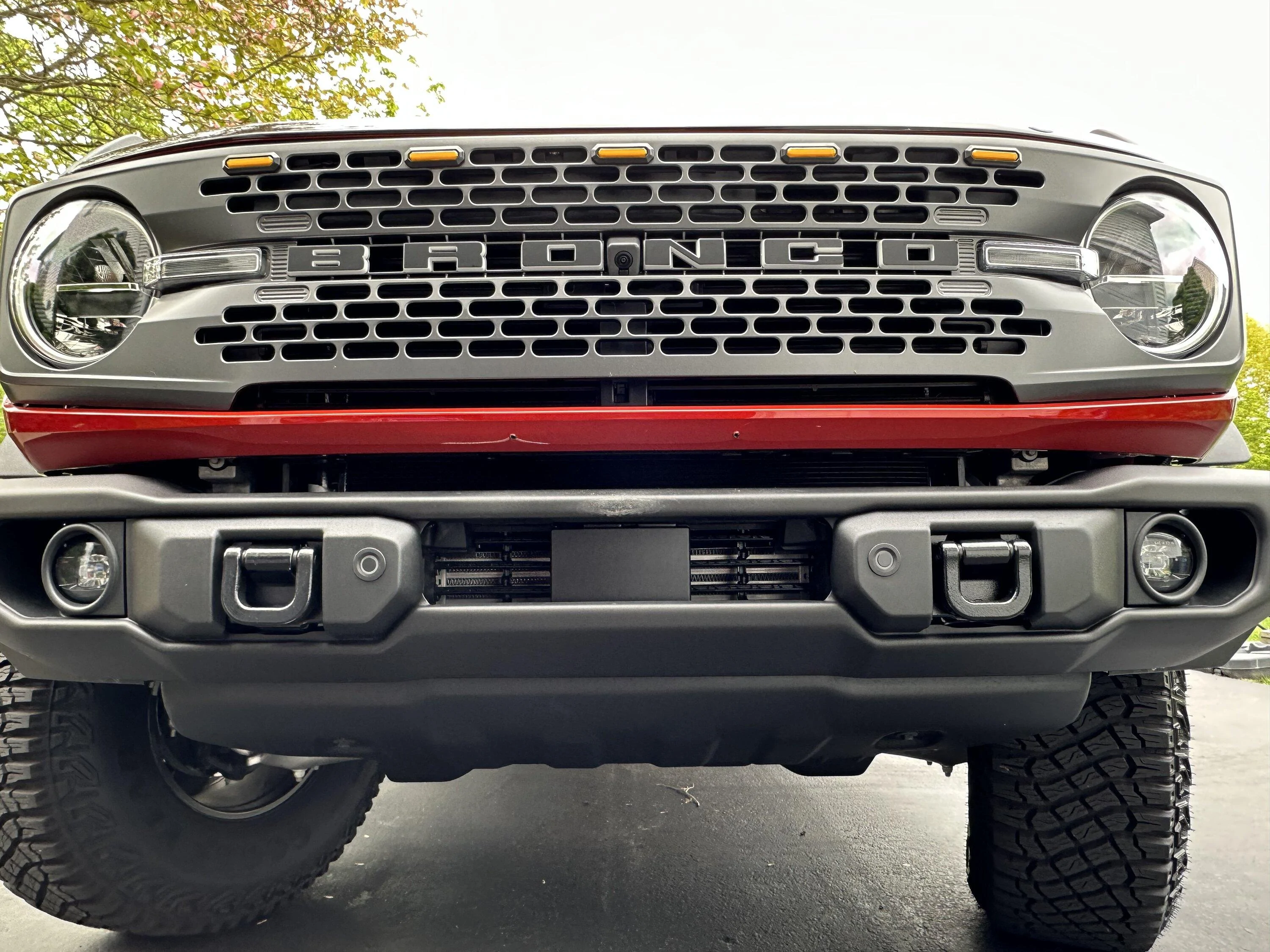 Ford Bronco License plate hole repair IMG_3670