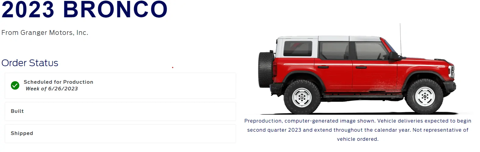 Ford Bronco CALLING ALL GRANGTOBER ORDER PLACERS Screenshot 2023-05-03 113610