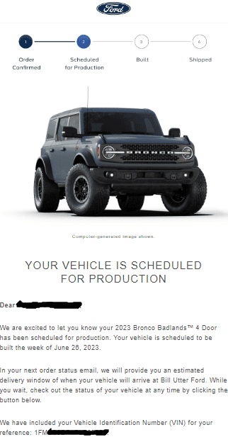 Ford Bronco February 2022 Orders! Build 1