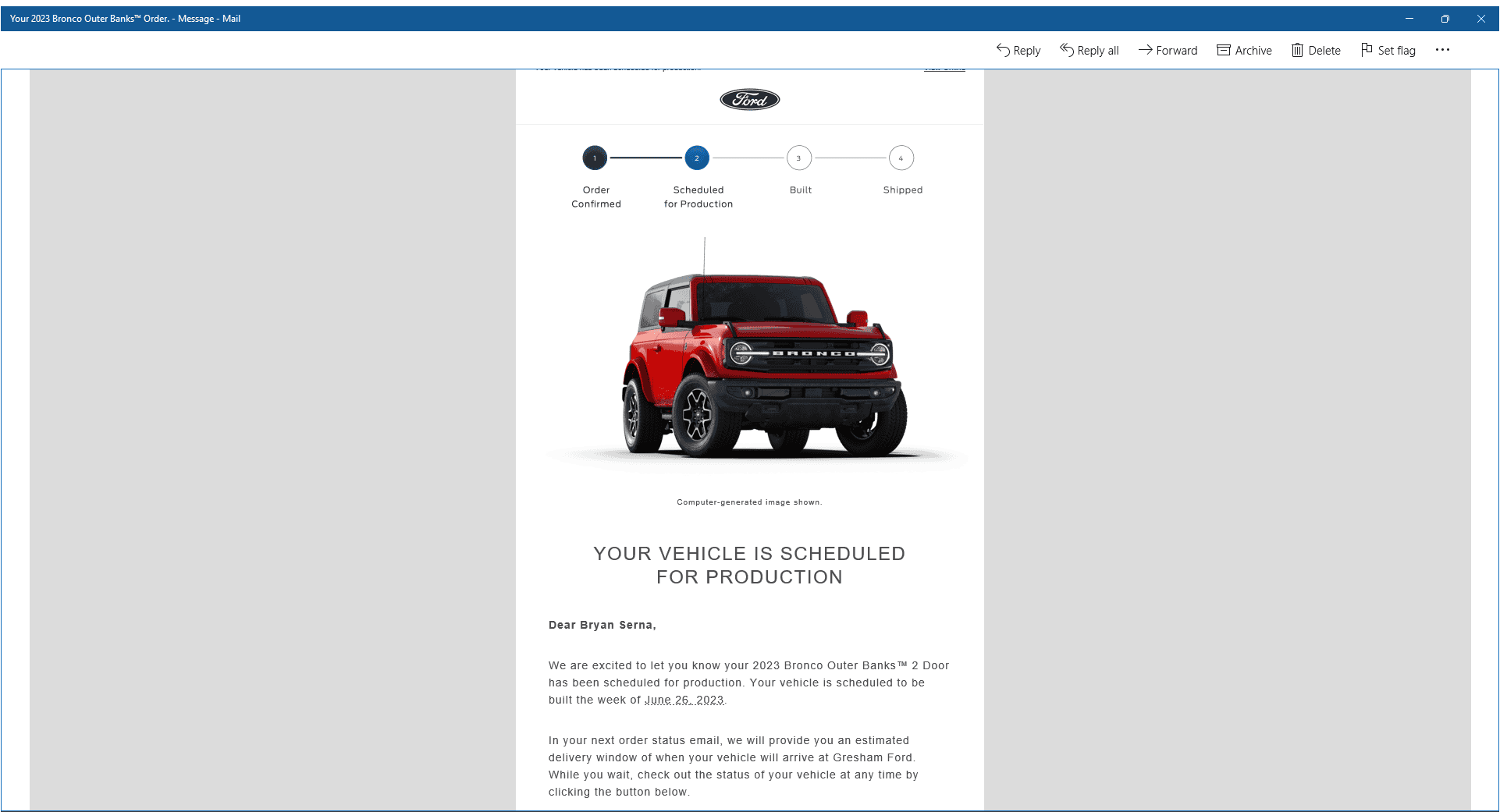 Ford Bronco 📬 5/4/23 Scheduling Emails Now Arriving! 1683212005422