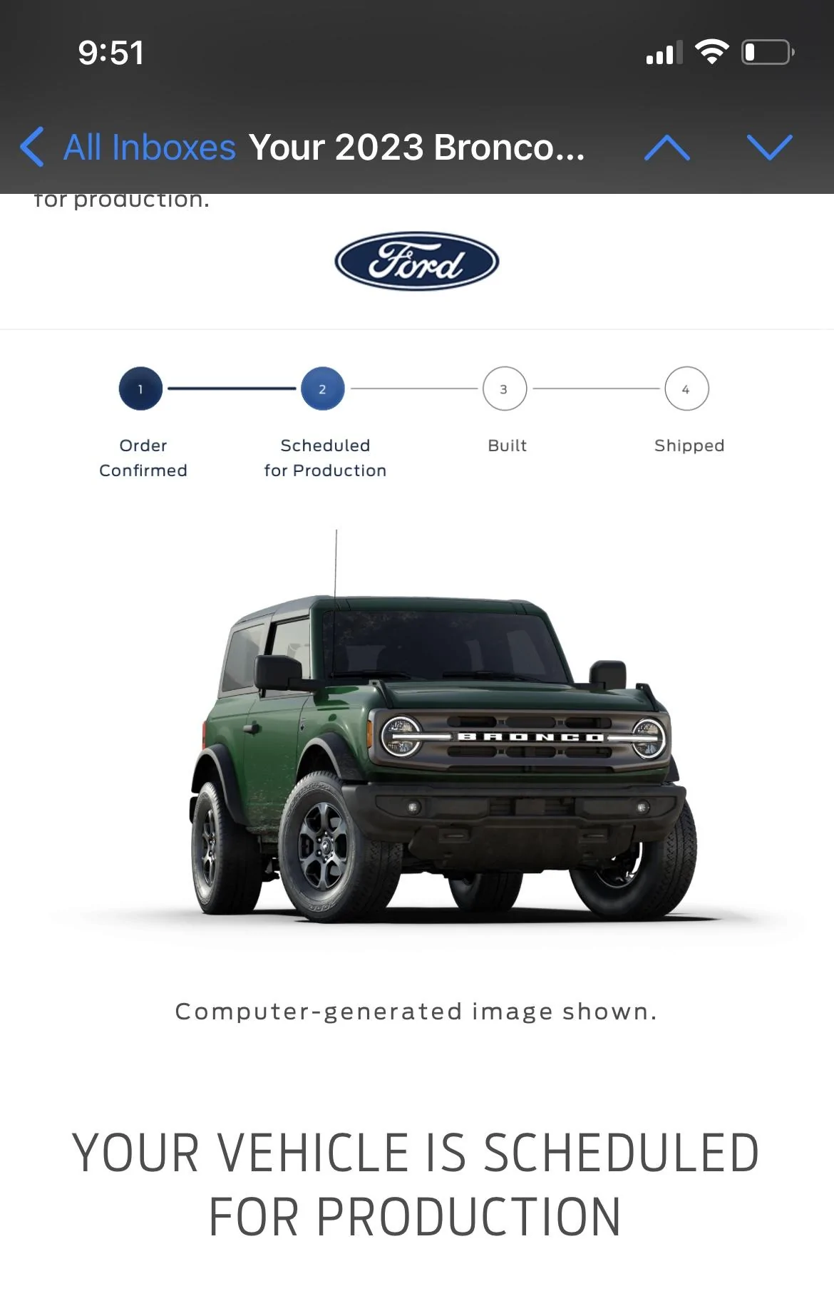 Ford Bronco 📬 5/4/23 Scheduling Emails Now Arriving! CC52632B-FF75-43A0-80A5-A0B4B92F4FF1