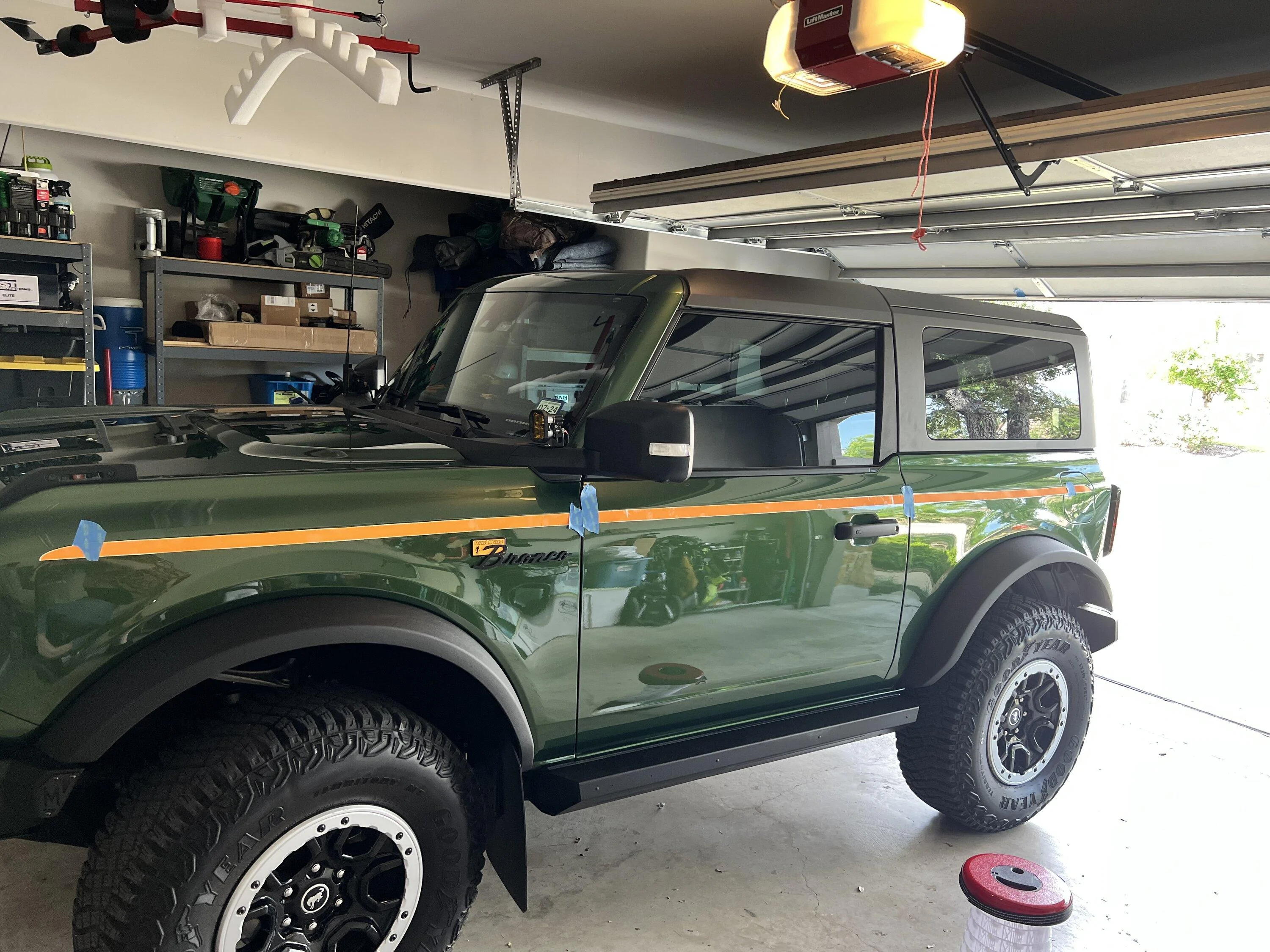 Ford Bronco Underground Graphics - 2 Door Orange spear stripe kit IMG_3934