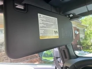 Ford Bronco Back to the Visor Sticker Removal Question 1