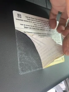 Ford Bronco Digging My New StickerFab Visor Warning Deletes 3