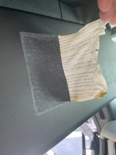 Ford Bronco Visor Warning Removal - Steam - SUCCESS! 4
