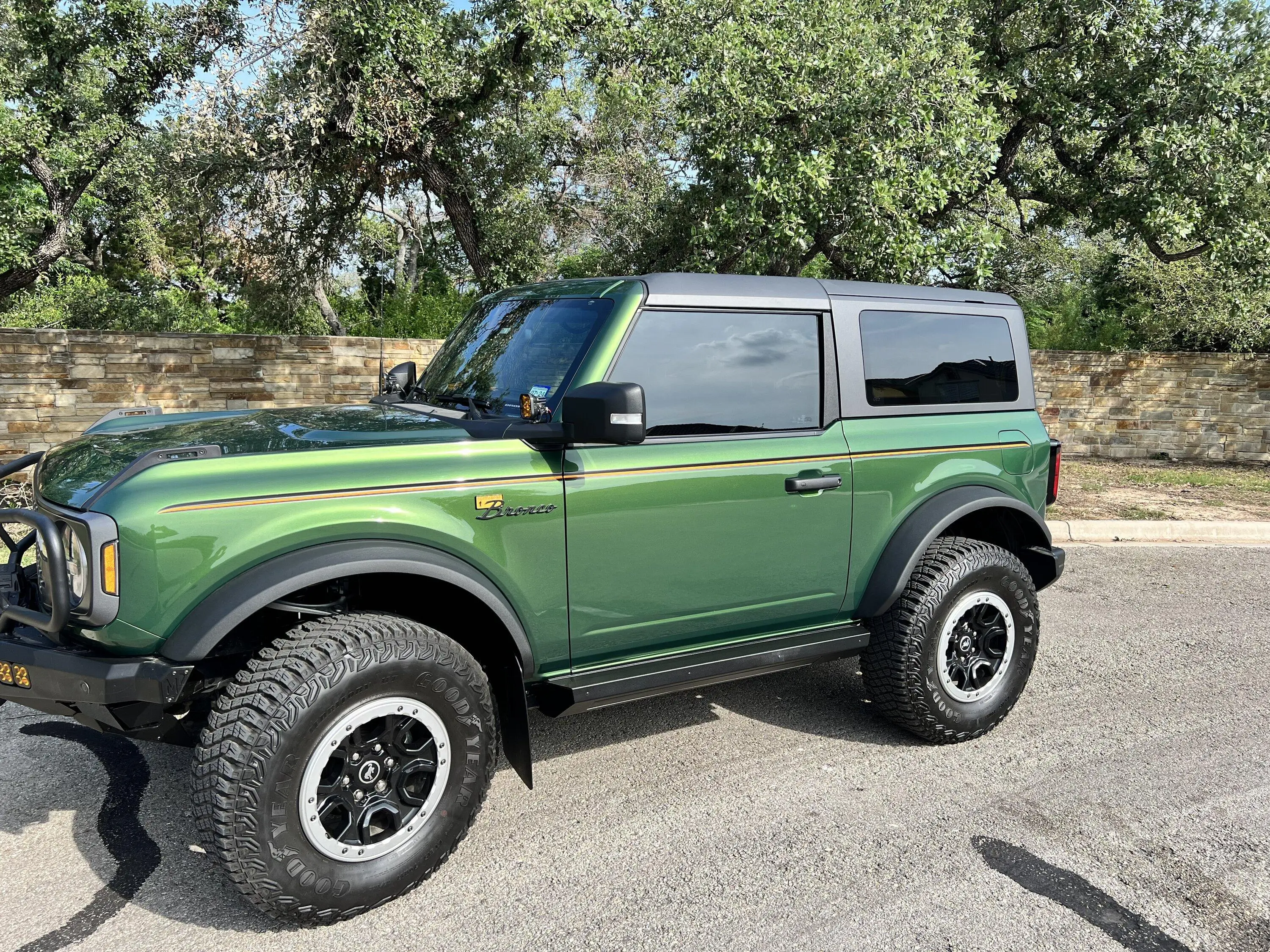 Ford Bronco Underground Graphics - 2 Door Orange spear stripe kit IMG_3964