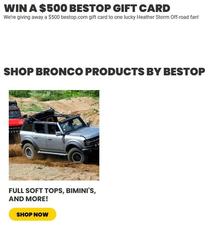 Ford Bronco In case you missed it! GC