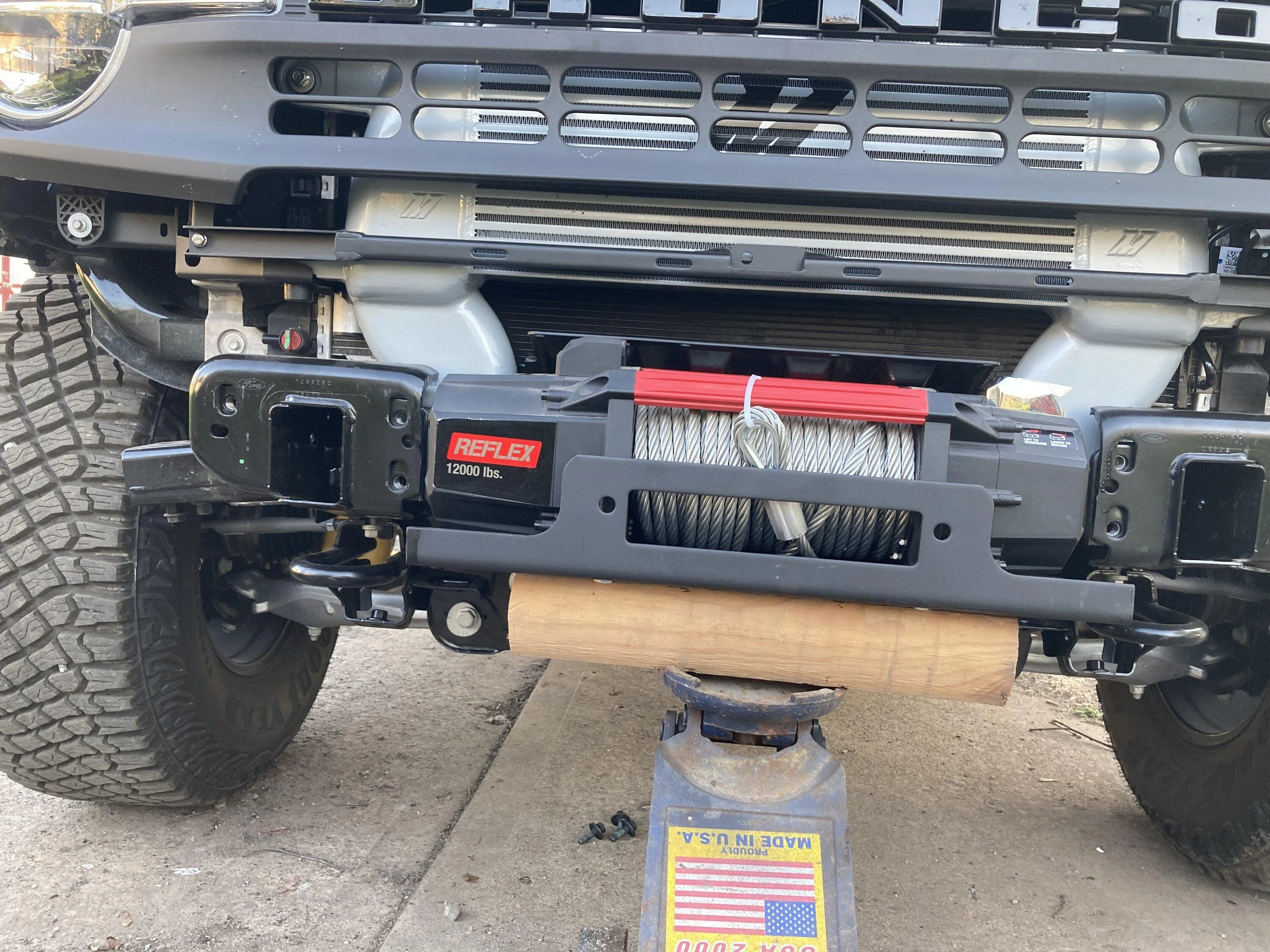 Ford Bronco Damage while using winch on improperly installed Rough Country High Mount 287B37FE-A6C2-4481-88E7-0CCFDBDFAFFE