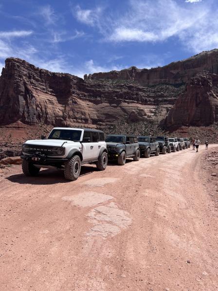 Ford Bronco Moab Safari 5-1-23 Trip: Long Canyon, Dead Horse Point, Shafer Trail Switchbacks IMG_0329