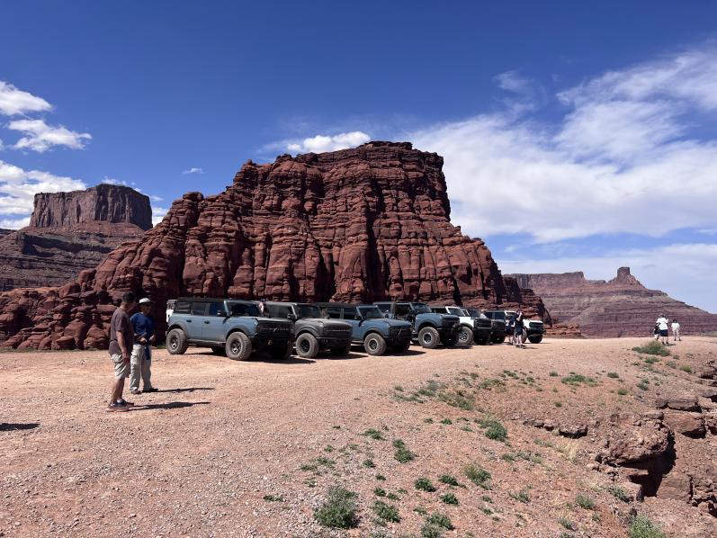 Ford Bronco Moab Safari 5-1-23 Trip: Long Canyon, Dead Horse Point, Shafer Trail Switchbacks IMG_0360