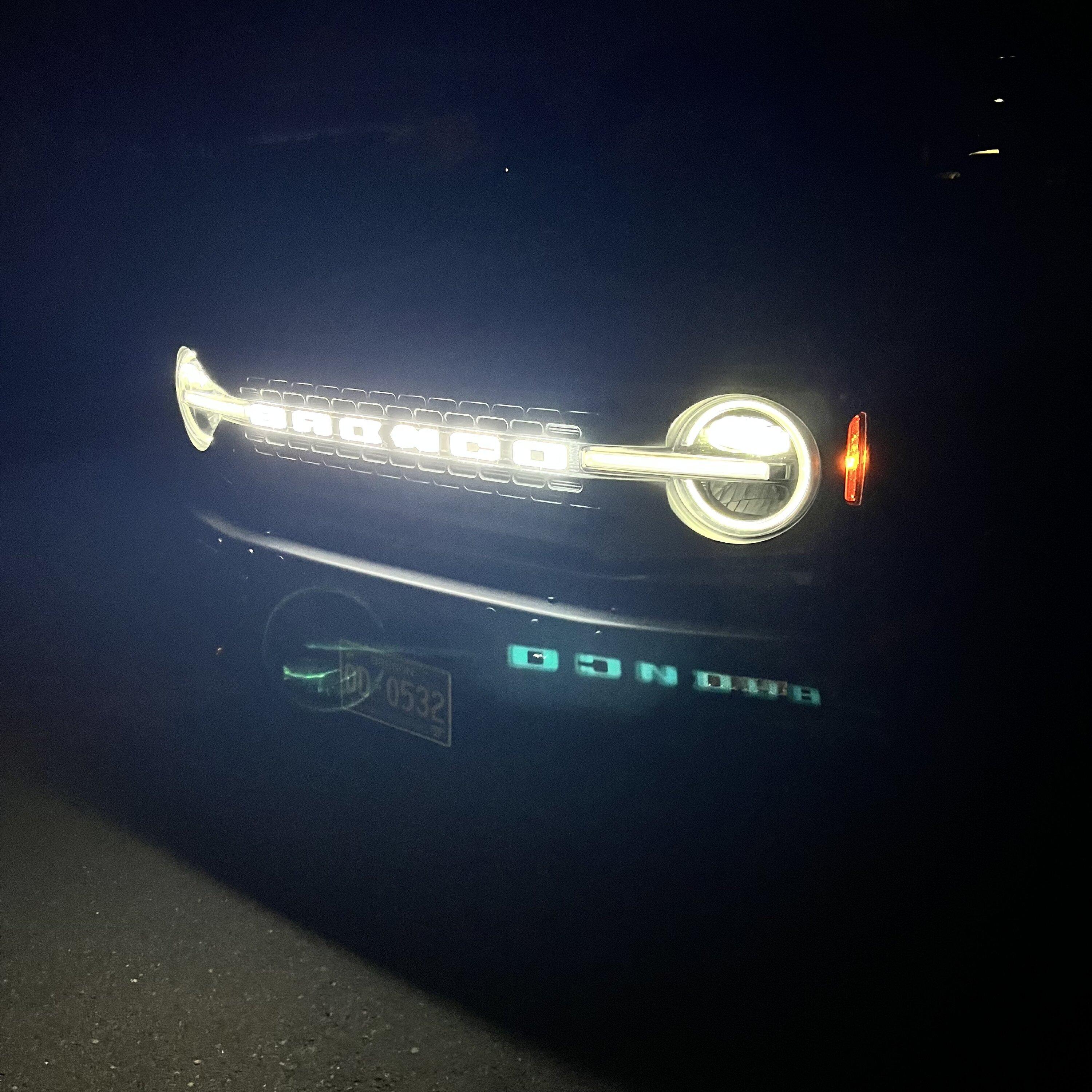 Ford Bronco Lighted Grill Letters Issue IMG_0238