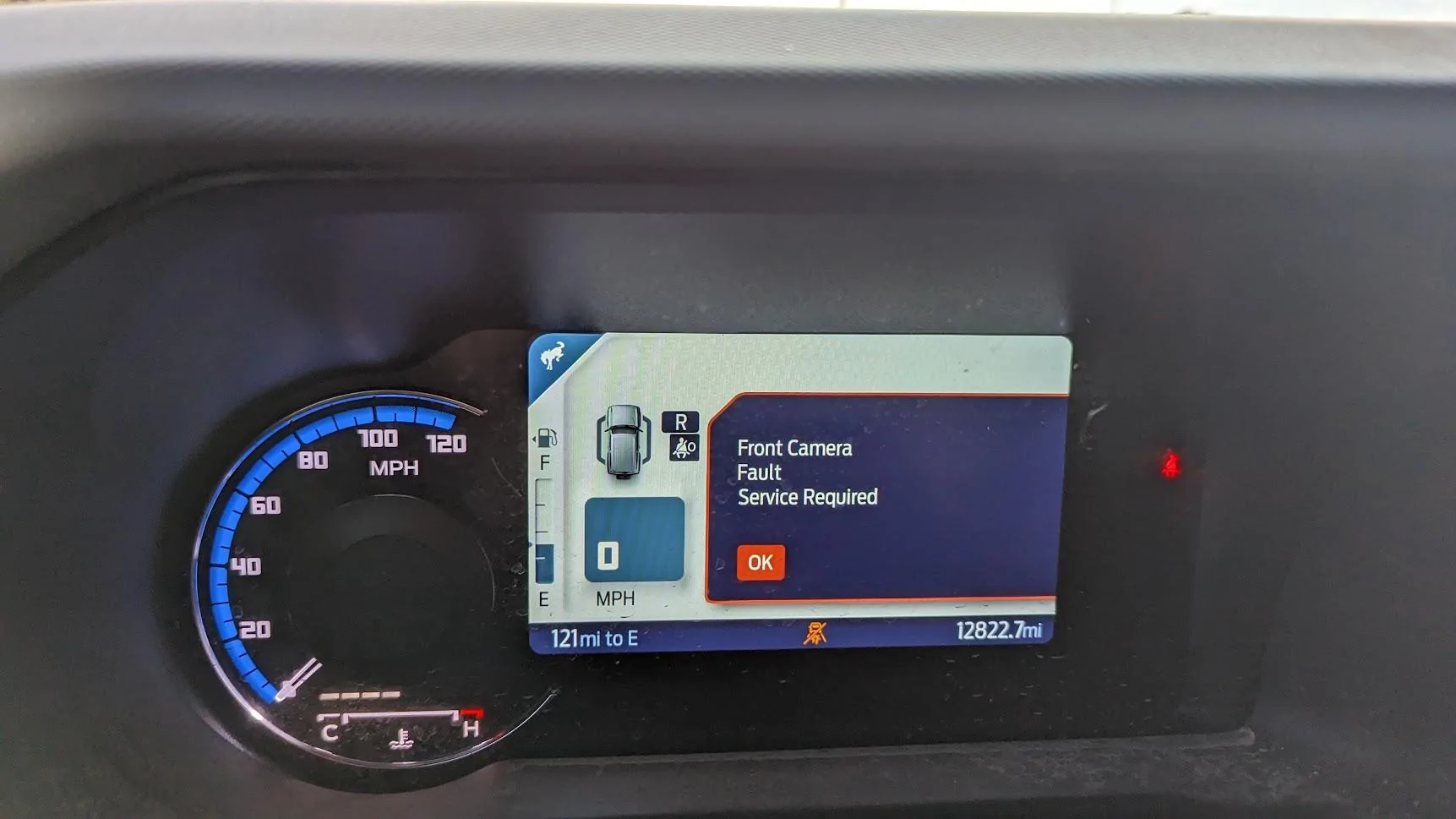 Ford Bronco Pre-collision camera issues PXL_20230508_130739352