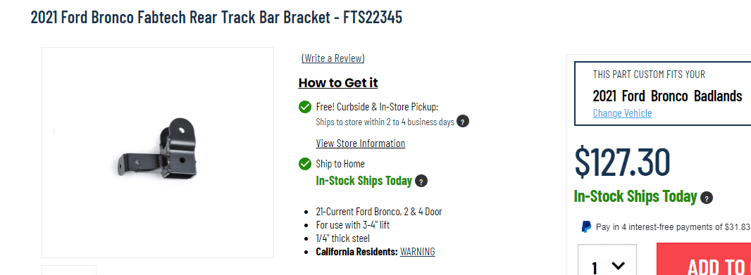 Ford Bronco Adjustable Rear Track Bar Install Question 1683566179206