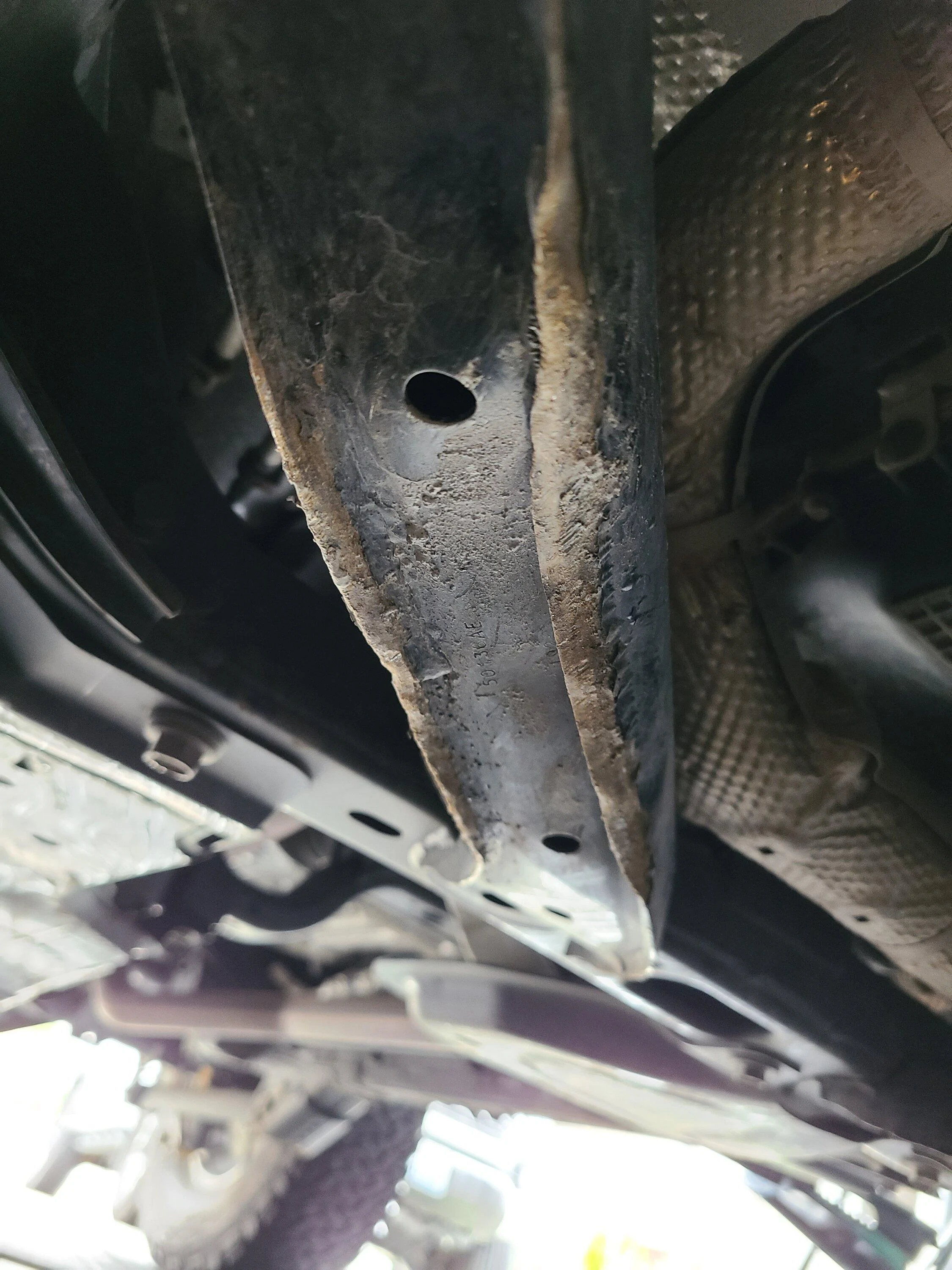 Ford Bronco Transmission crossmember braces - improve or remove? 20230507_102321