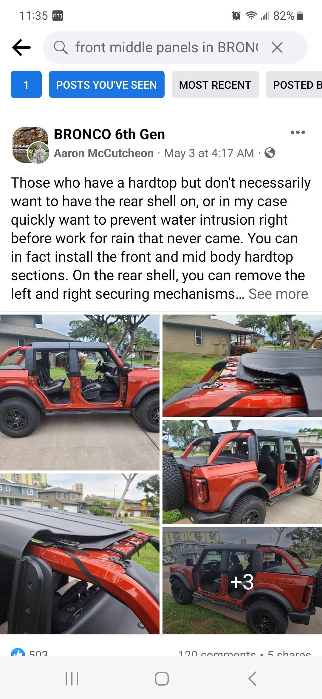 Ford Bronco Top questions Screenshot_20230508_113555_Facebook