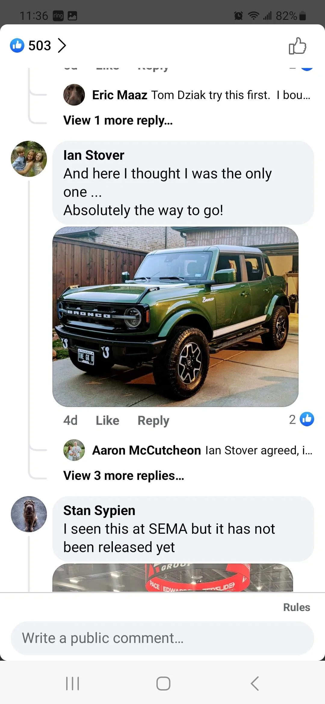 Ford Bronco Top questions Screenshot_20230508_113630_Facebook