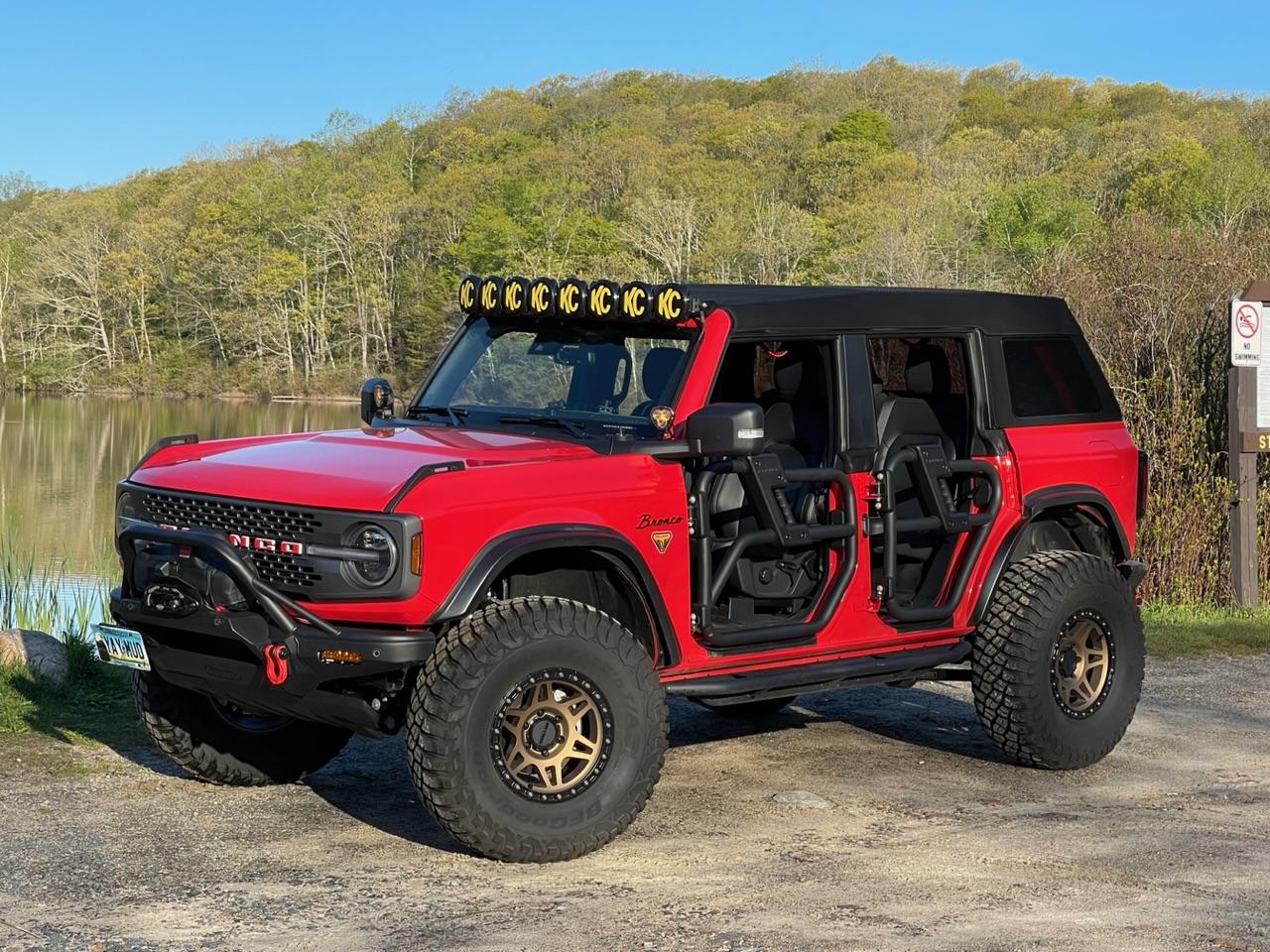 Ford Bronco SlowPoke's Race Red BadSquatch Build IMG_2120
