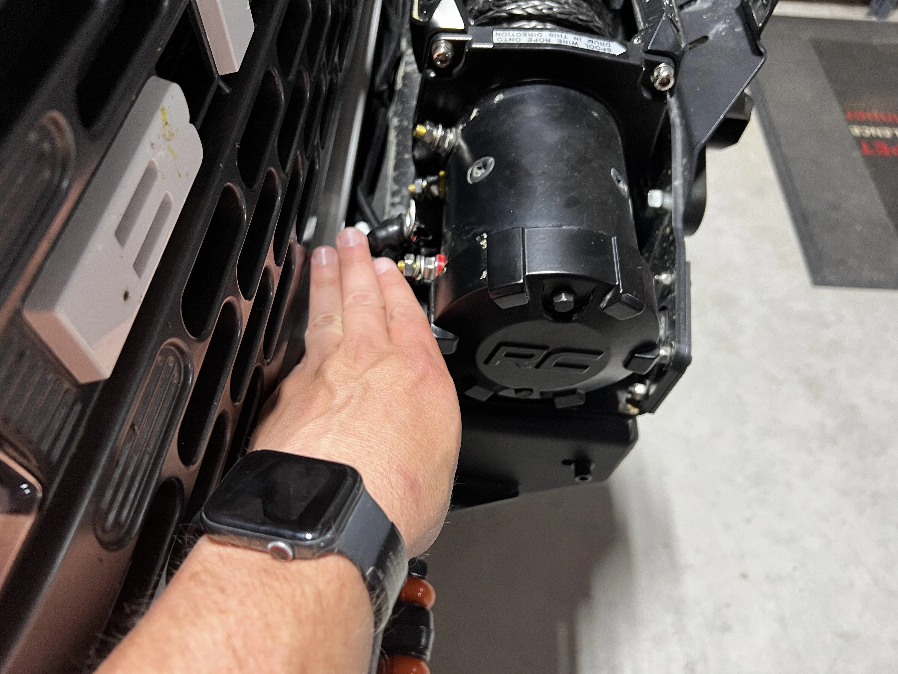 Ford Bronco Damage while using winch on improperly installed Rough Country High Mount 051D06FF-0F3D-475B-8A1F-6B29BCB33B4C