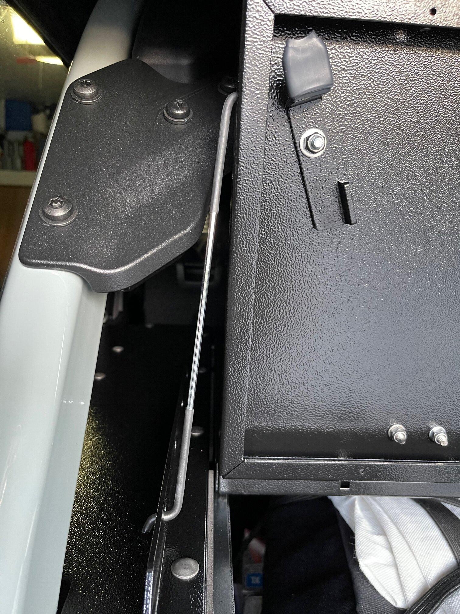 Ford Bronco Diabolical slipstream and cargo slide 2.0 install in Bronco Raptor, with no rattle mod. IMG_5500