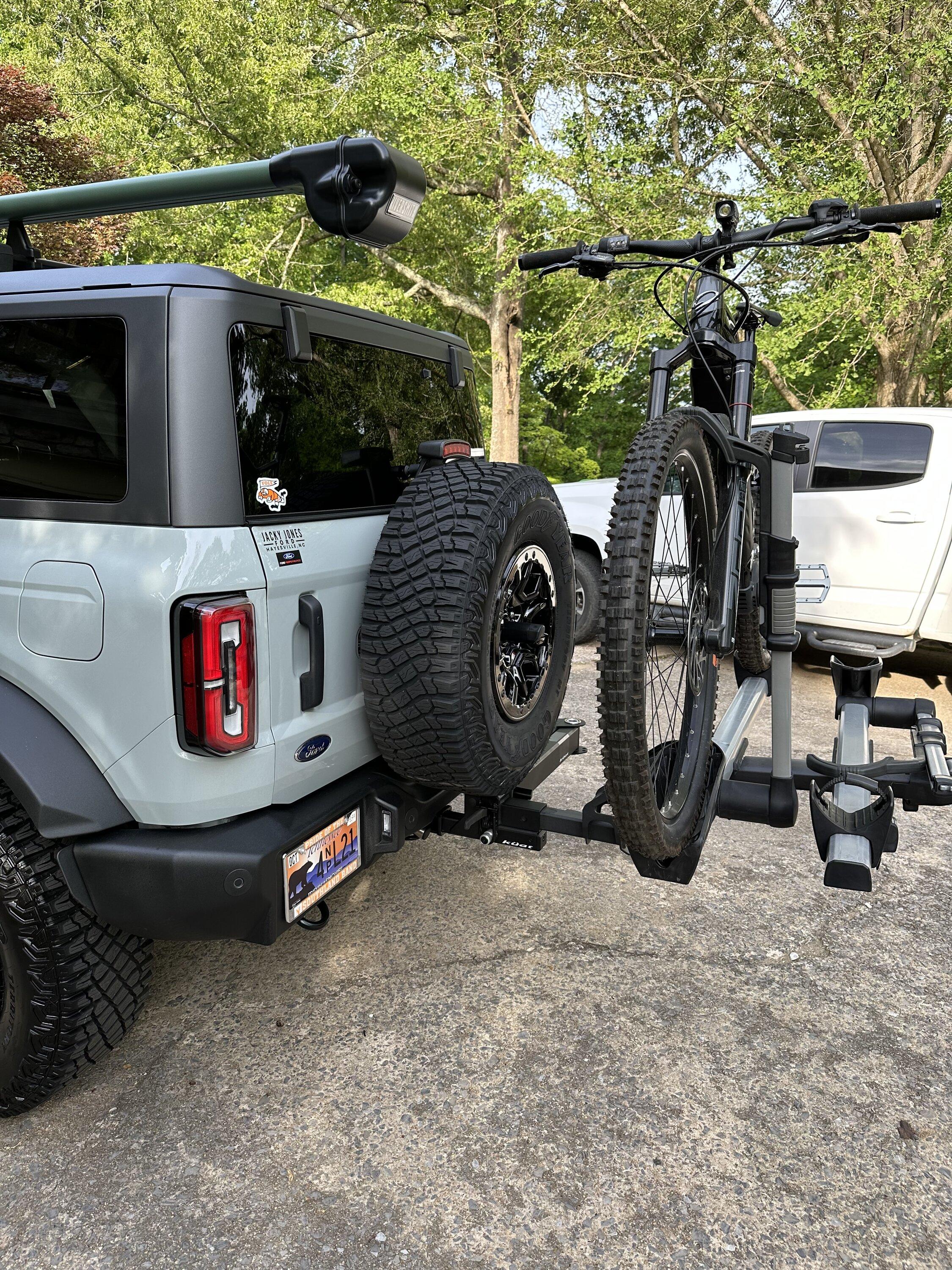 Ford Bronco Kuat Pivot 2.0 and Thule T2 Pro IMG_9177